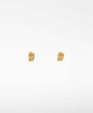 Mini hammered-texture earrings