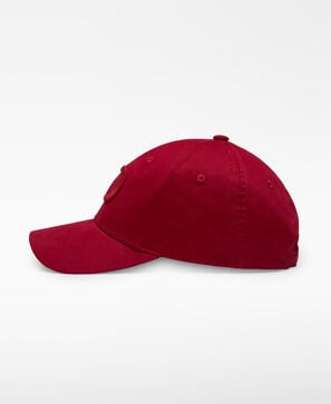 Embroidered logo cotton cap woman