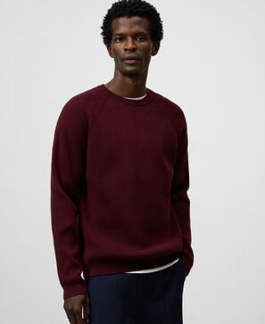 Knit crew collar sweater man