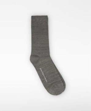 グレー リブ ソックス