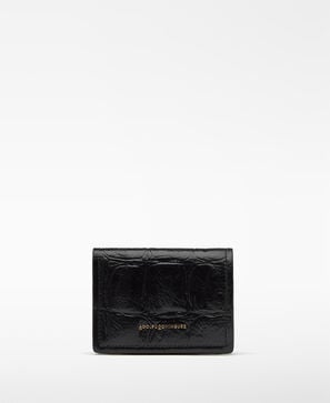 Mica croc-embossed wallet woman