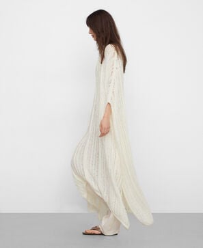 Caftan longo com ponto aberto