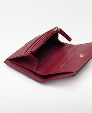 Mica croc-embossed wallet woman