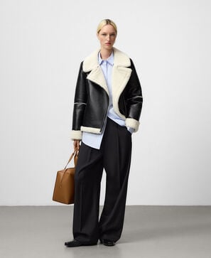 Non-Leather double-faced jacket