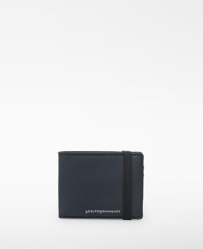 Nylon wallet with elastic closure man