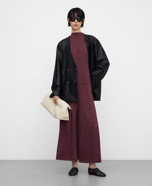 Crinkle palazzo trousers