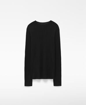 Pull sans coutures en laine m&eacute;rinos