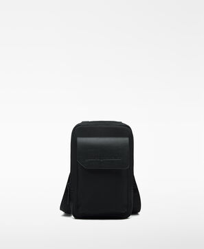 Black flap mobile phone holder man