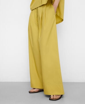 Pantal&oacute;n doble pinza algod&oacute;n org&aacute;nico