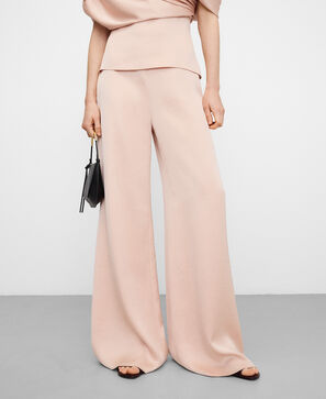 Satin palazzo trousers