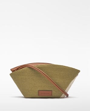 Bolso Eclipse bicolor textura rafia