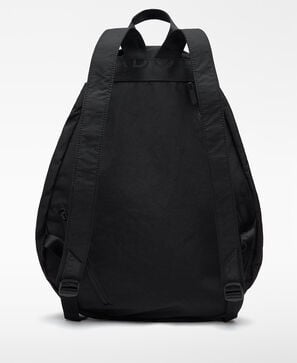 Asymmetric backpack with fold detail