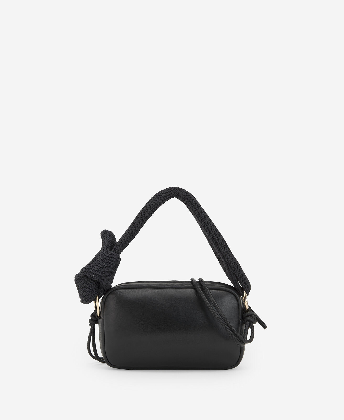 Bandolera negra best sale piel mujer
