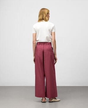 Cotton wrap trousers woman