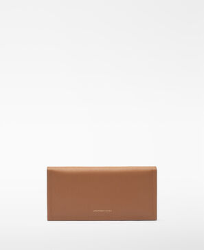 Responsible leather large wallet woman
