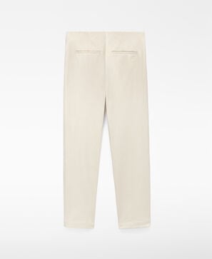 Ankle-length slim fit trousers