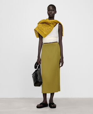 Crinkle wrap skirt
