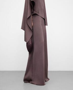 Satin palazzo trousers