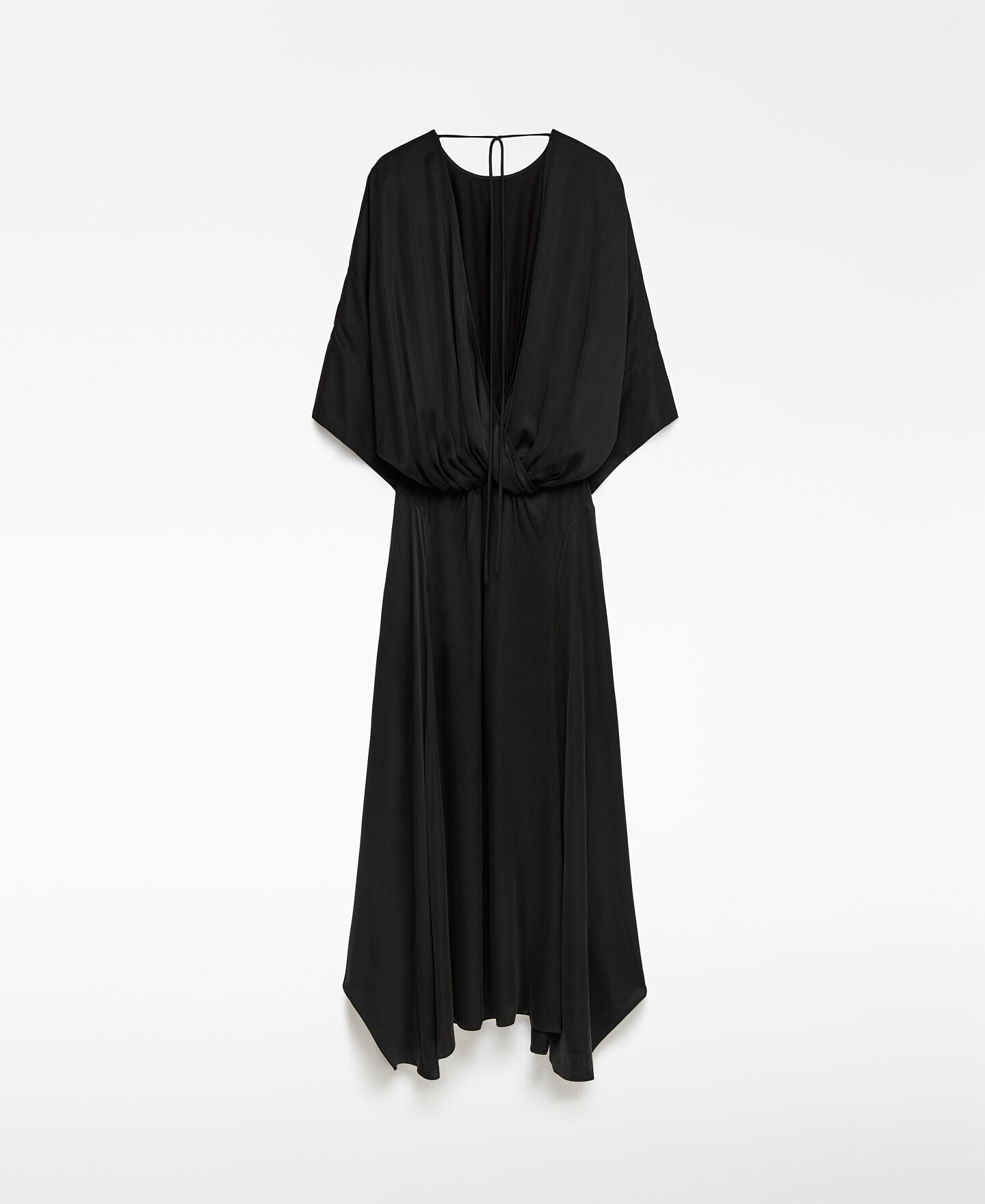 Long black dress woman