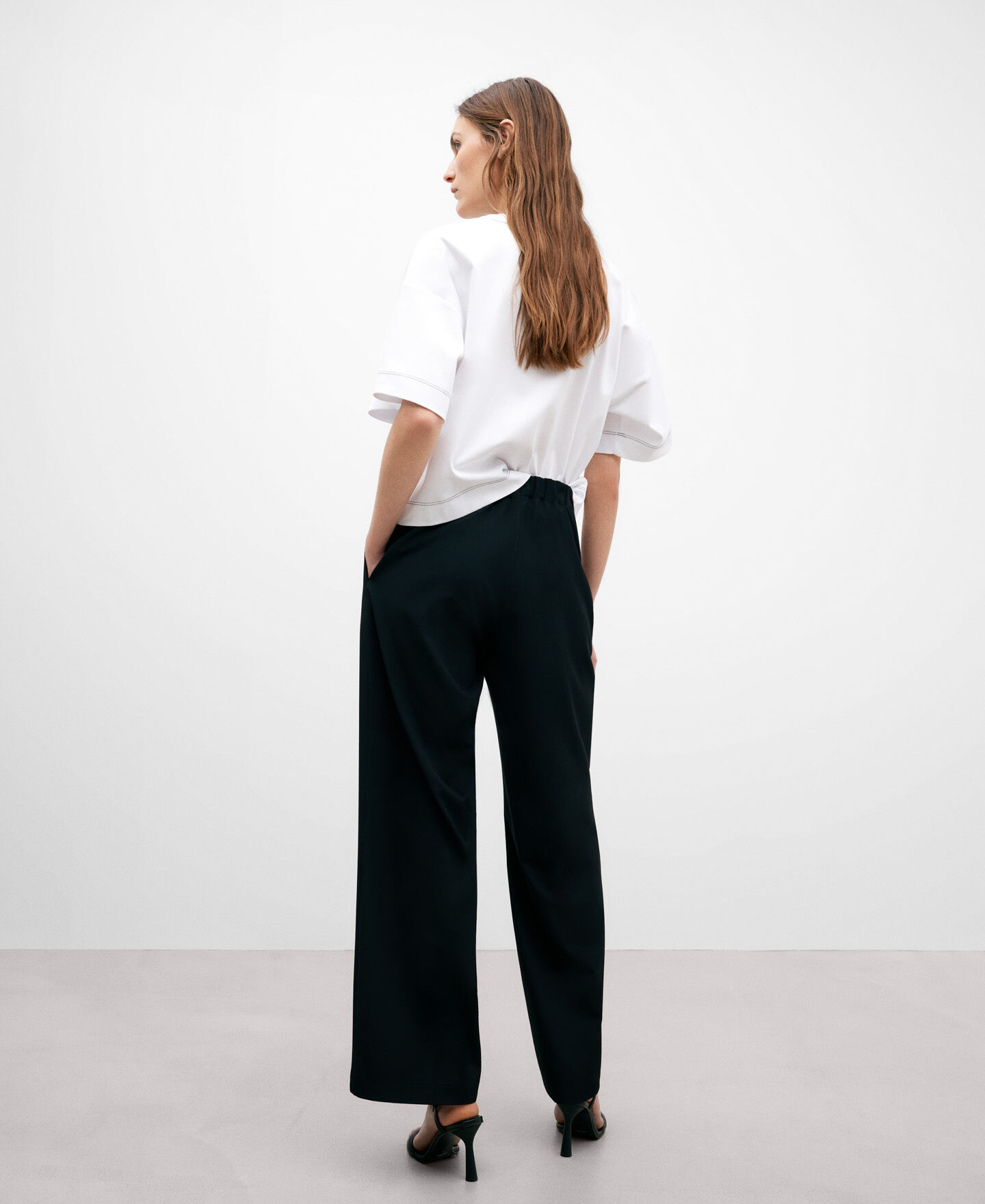 Pantalon blanco adolfo sale dominguez