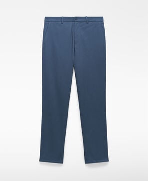 Regular fit microtexture chino trousers