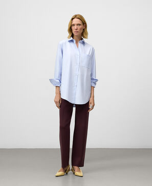 Pantalón recto punto mujer