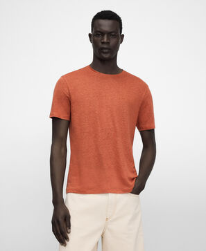 European linen regular fit T-shirt