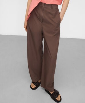 Pantalon barrel fit en coton biologique