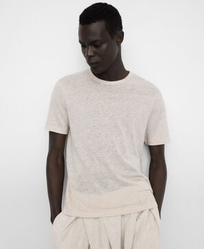 European linen regular fit T-shirt