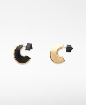 Two-tone metal hoops