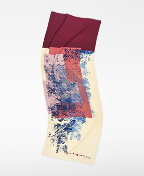 Jacquard printed cotton shawl woman