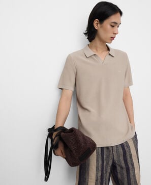 Polo punto estructura cuello pico