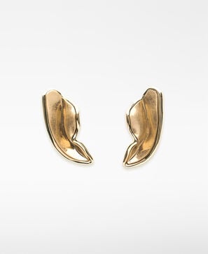 Leaf earrings woman