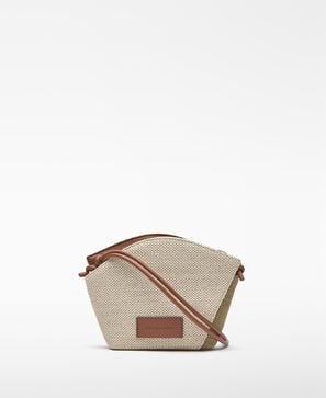 Bandolera Eclipse bicolor textura rafia