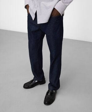 Pantal&oacute;n regular fit denim algod&oacute;n