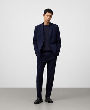 Seersucker tailored blazer man