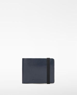 Fold-out leather wallet