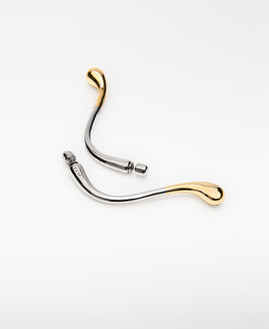 Long double-lacquered earrings woman