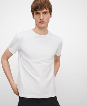 Cotton and lyocell regular fit T-shirt