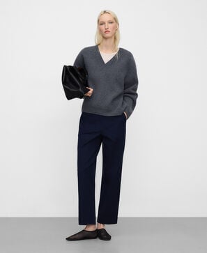 Cotton stretch chino trousers