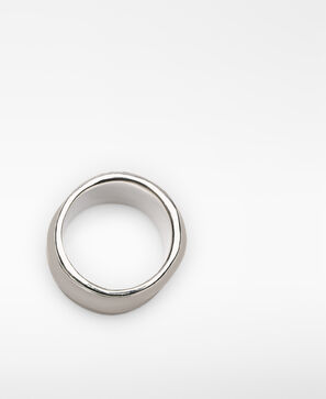Anillo metálico doble acabado mujer