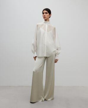 ワイドセミシアーシャツ