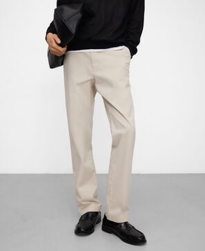 Cotton regular fit chino trousers