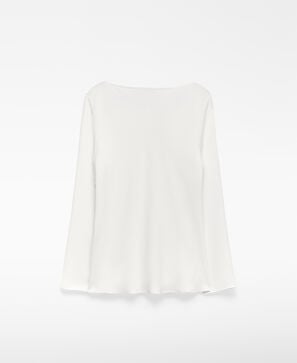 Draped collar top woman