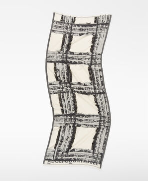 Schal mit Print Bio-Baumwolle Damen