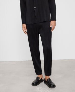 Barrel fit crinkle trousers