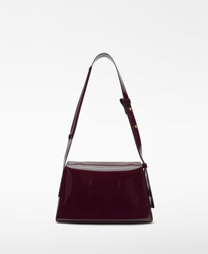Mica patent shoulder bag woman