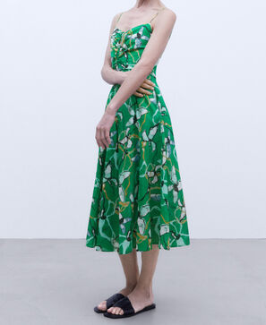 Three-strap cotton dress