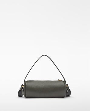 Zylindrische Tasche Leder ohne Leder Damen