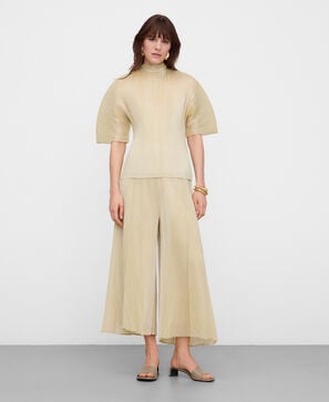 Pantalon palazzo froiss&eacute;